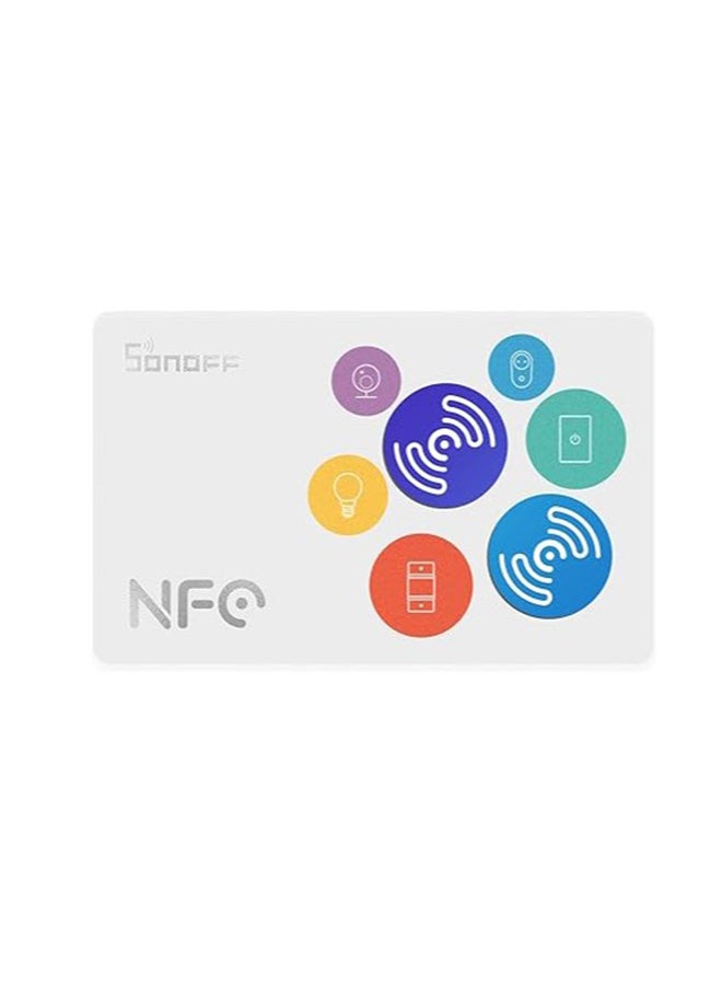 سونوف | بطاقة NFC ذكية محمولة مقاومة للماء من PVC | للهواتف المدعومة بتقنية NFC | تدعم تطبيق eWlink - سهلة الاستخدام | متوافقة مع أليكسا ومساعد جوجل - Image 1
