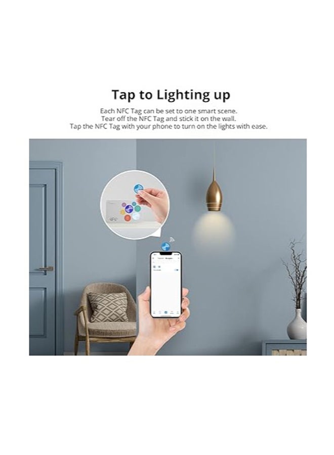 سونوف | بطاقة NFC ذكية محمولة مقاومة للماء من PVC | للهواتف المدعومة بتقنية NFC | تدعم تطبيق eWlink - سهلة الاستخدام | متوافقة مع أليكسا ومساعد جوجل - Image 3