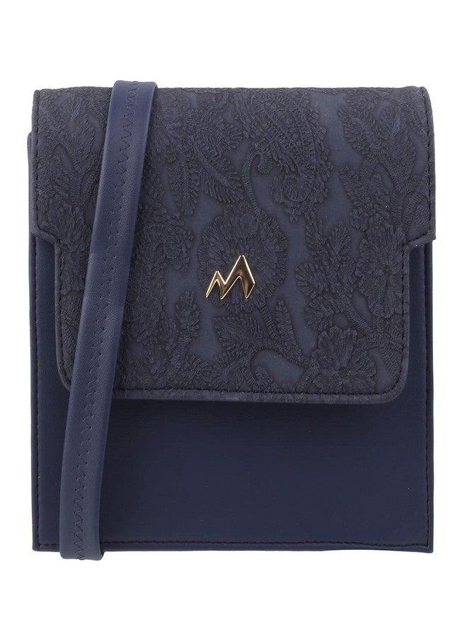 Metro Womens Suede Blue Flap Over Sling (One Size) - Image 1