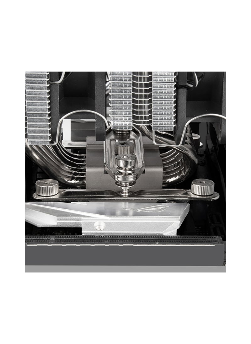 SilverStone - مبرد وحدة المعالجة المركزية Hydrogon D120 ARGB ثنائي البرج مزود بـ 6 أنابيب حرارية ومراوح ARGB مزدوجة مقاس 120 مم - Image 1