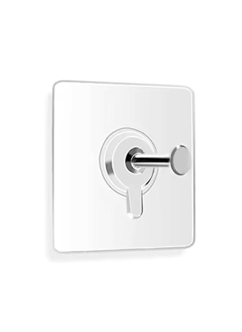 Generic Iconic International Waterproof Damp Proof Wall Hooks Self Adhesive No Drill Stainless Steel 20 Packs Transparent Wall Hanging Picture Frame Hook HoleFree Screw  - Image 1