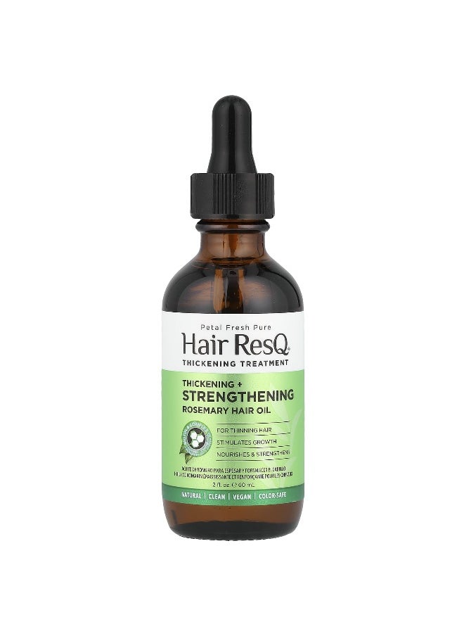 Petal fresh Petal Fresh, Hair ResQ®, Rosemary Hair Oil, Thickening + Strengthening, 2 fl oz (60 ml)  - Image 1