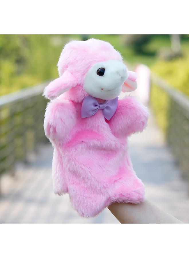 الأزرق جي دبليو ربطة العنق الجديدة دمية الأرنب الدمى تعلم لعبة القفازات للأطفال في وقت مبكر تعليم رواية القصص للآباء والأطفال لإرضاء الدمى القطيفة - Image 1