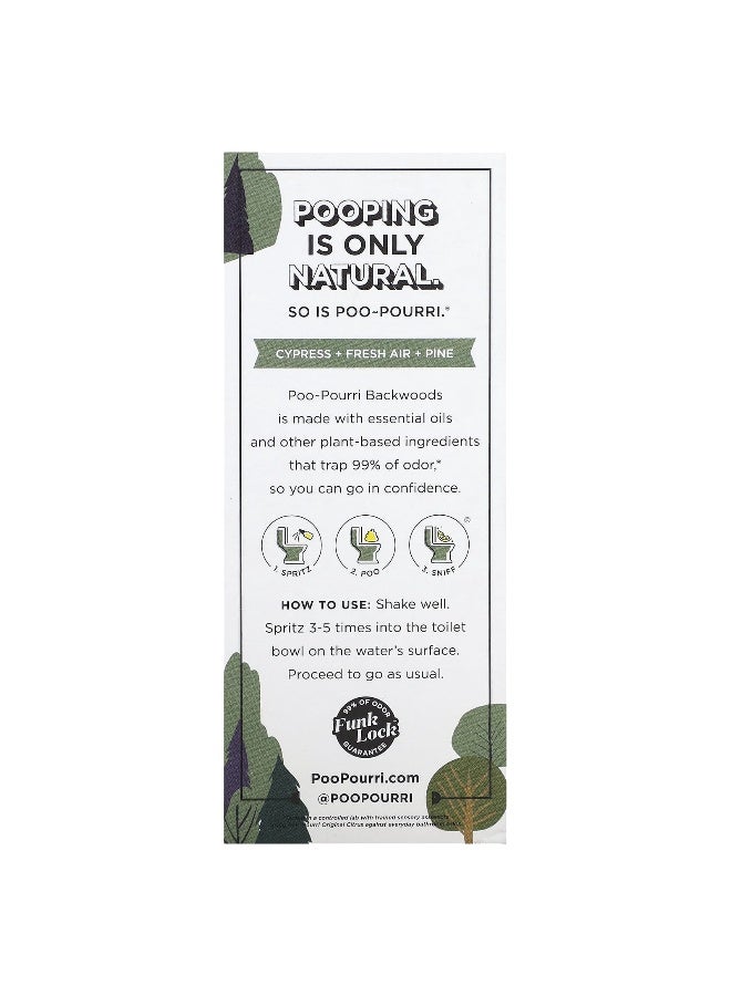 Poo-Pourri Poo-Pourri, Before-You-Go® Toilet Sprays, Backwoods, Cypress, Fresh Air and Pine, 2 fl oz (59 ml)  - Image 3