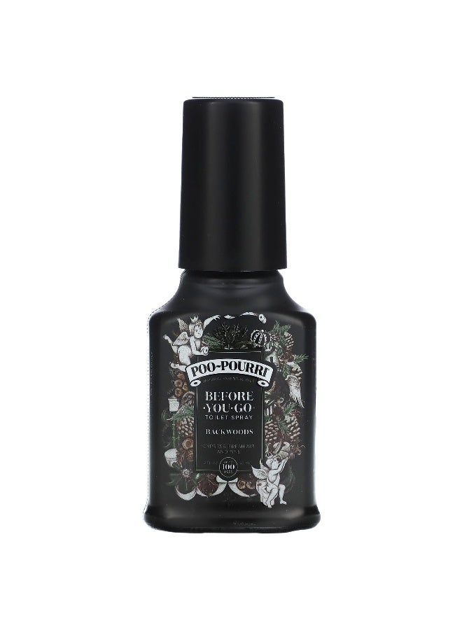 Poo-Pourri Poo-Pourri, Before-You-Go® Toilet Sprays, Backwoods, Cypress, Fresh Air and Pine, 2 fl oz (59 ml)  - Image 1
