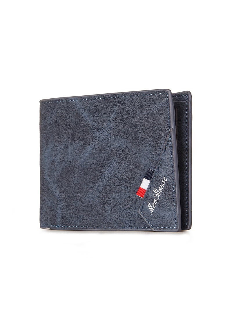 MenBense - Business Men's Wallet Short Wallet Card Holder Document Bag 12*9.5*1.5cm - Image 1