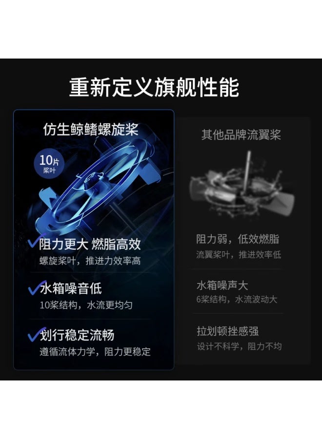 Merach Rowing Machine Home Water Resistance Magnetic Control Indoor Exercise Fitness Equipment Smart Adjustment Foldable Mr-950r7zh - Image 2