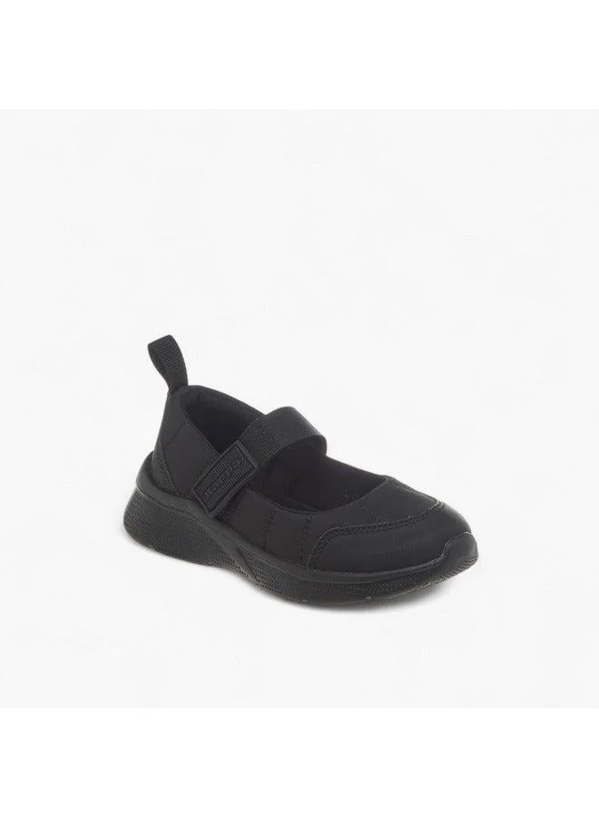 Kappa Girls' Pull Tab Detail School Shoes with Hook and Loop Closure