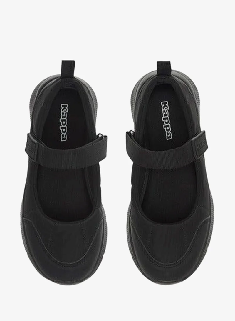 Kappa BLACK Girls' Pull Tab Detail School Shoes with Hook and Loop Closure  | Best Price UAE