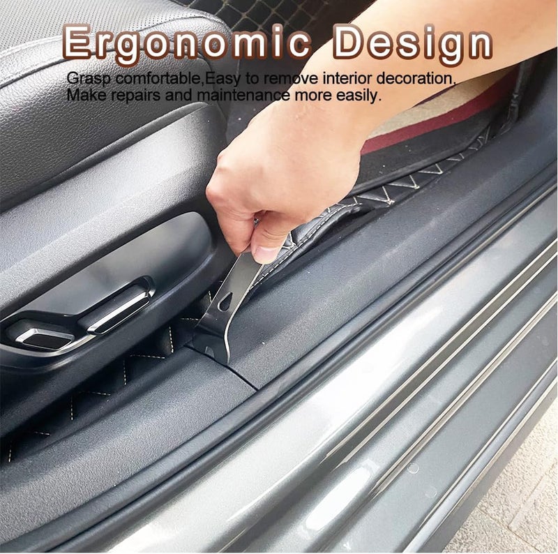 Hibucuo 6 Piece Trim Wedges + Lever Tool Car Set Made of Stainless Steel, Heavy Duty Car Disassembly Tools Set; Trim Tool - Door Trim Tool, Edeöweile Car, Car Trim Tool - Image 4