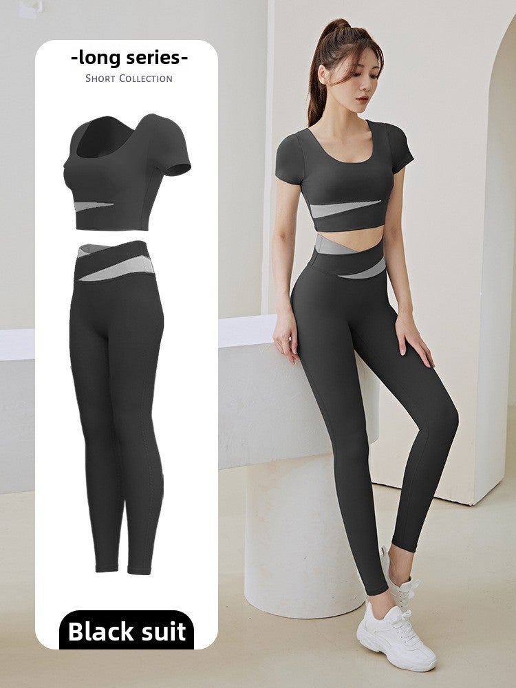 Generic Colorblock Activewear Yoga Set Women Xingyao Black Pants Set 