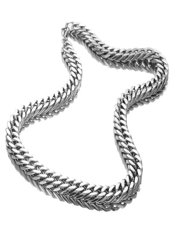 IGA COLLECTION Unique Silver Trendy look Stylish Chain for Boys & Girls Metal Chain with Elegant Design | Comfortable Duarble Eaveryday, Ocassional Wear Eye-Cathcy Pattern Chain - Image 5