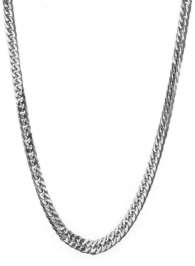 IGA COLLECTION Unique Silver Trendy look Stylish Chain for Boys & Girls Metal Chain with Elegant Design | Comfortable Duarble Eaveryday, Ocassional Wear Eye-Cathcy Pattern Chain - Image 2