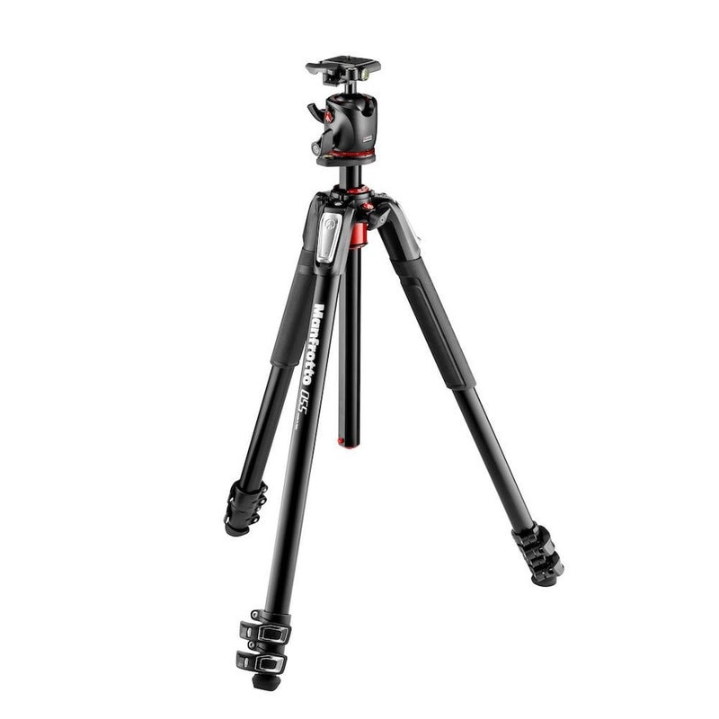 Manfrotto MK055XPRO3-BHQ2 Aluminum Tripod with XPRO Ball Head and 200PL QR Plate - Image 1