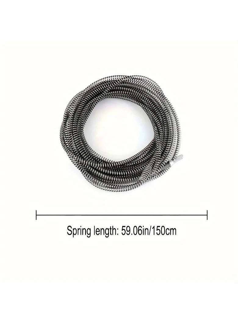 AROAQ Pipe Unblocking Spring Sewer Toilet Floor Drain Unblocking Machine Accessories 1 Piece - Image 1