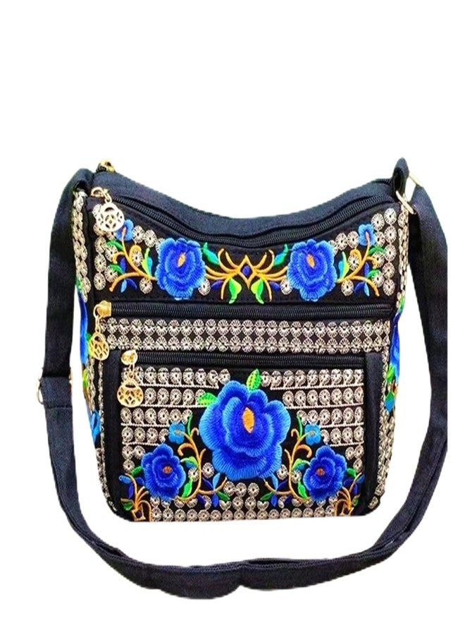 PHEVOS Hobo Crossbody Handbag for women, Hippie Shoulder Bags Purse Vintage Ethnic Tribal Embroidered Boho Hippie for Ladies - Image 1