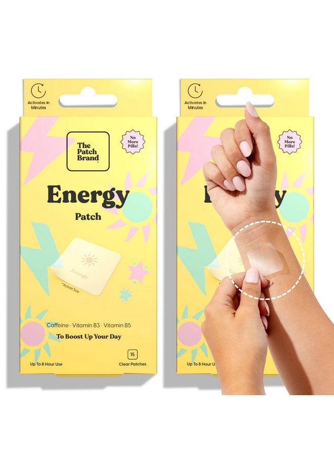 The Patch Brand Energy Patches | Supports Energy with Caffeine and B5 and B3 | All Natural Wellness Patch Plant Based and Cruelty Free Water Resistant Patches That Last All Day - Image 1