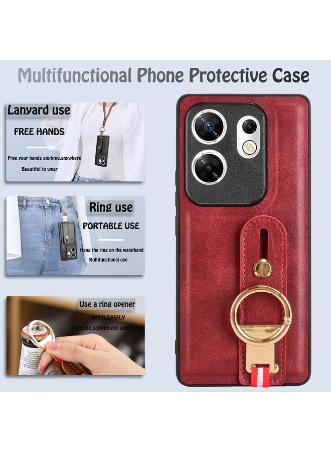 Zaboon Case For Infinix Zero 30 4G Wristband Leather Back Phone Case - Image 3