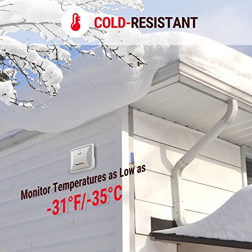 ThermoPro Indoor Outdoor Thermometer Wireless Hygrometer, 500FT Inside Outside Thermometer, Remote Temperature Monitor with Cold-Resistant Sensor, Outdoor Thermometers for Patio Home Greenhouse - Image 4