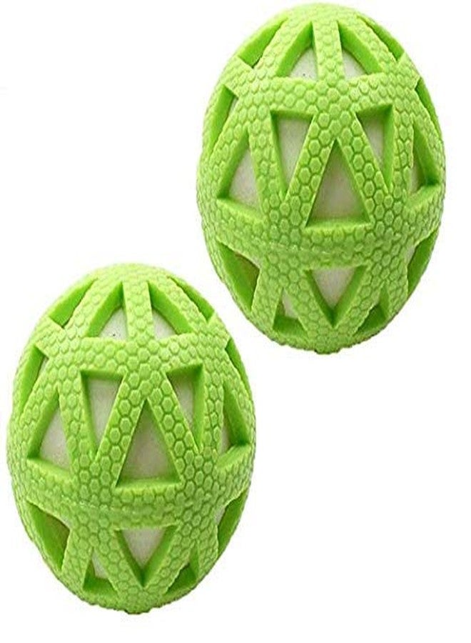 Pet Guard Squeak Vinyl Puppy Toy Ball with Colorful Pattern for Puppy, Kitten (Color May Vary) (Pack of 2) - Image 1