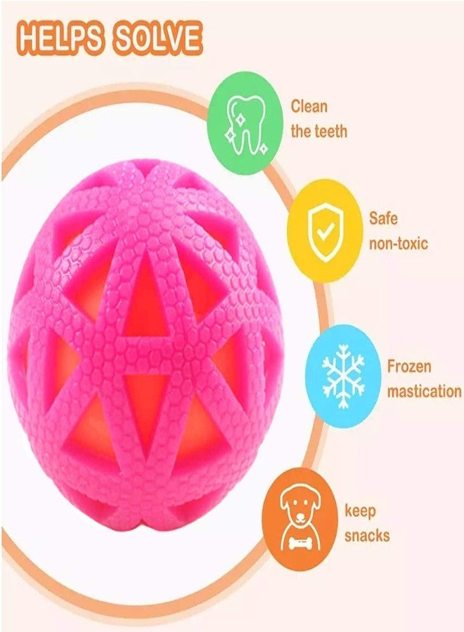 Pet Guard Squeak Vinyl Puppy Toy Ball with Colorful Pattern for Puppy, Kitten (Color May Vary) (Pack of 2) - Image 3