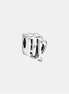 PANDORA Virgo Sterling Silver Charm with Clear Cubic Zirconia 