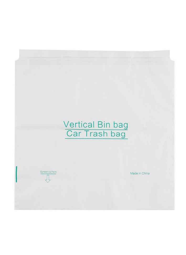 Car Trash Bag with Lid Hanging with Storage Pockets Collapsible and Portable Car Garbage