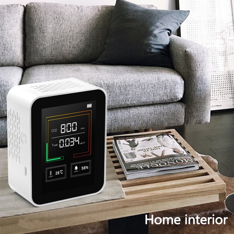 Intelligent Big Screen CO2 TVOC Temperature Humidity Multipurpose Detect Tool Portable Testing Instrument Household - Image 5