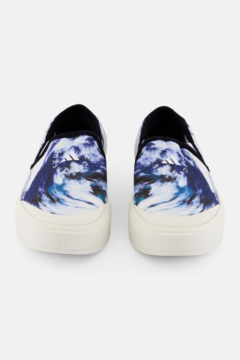 Adidas Adidas by Stella McCartney Kids Girl SMC Court Slip On Walking Shoes, Multicolor - Image 4
