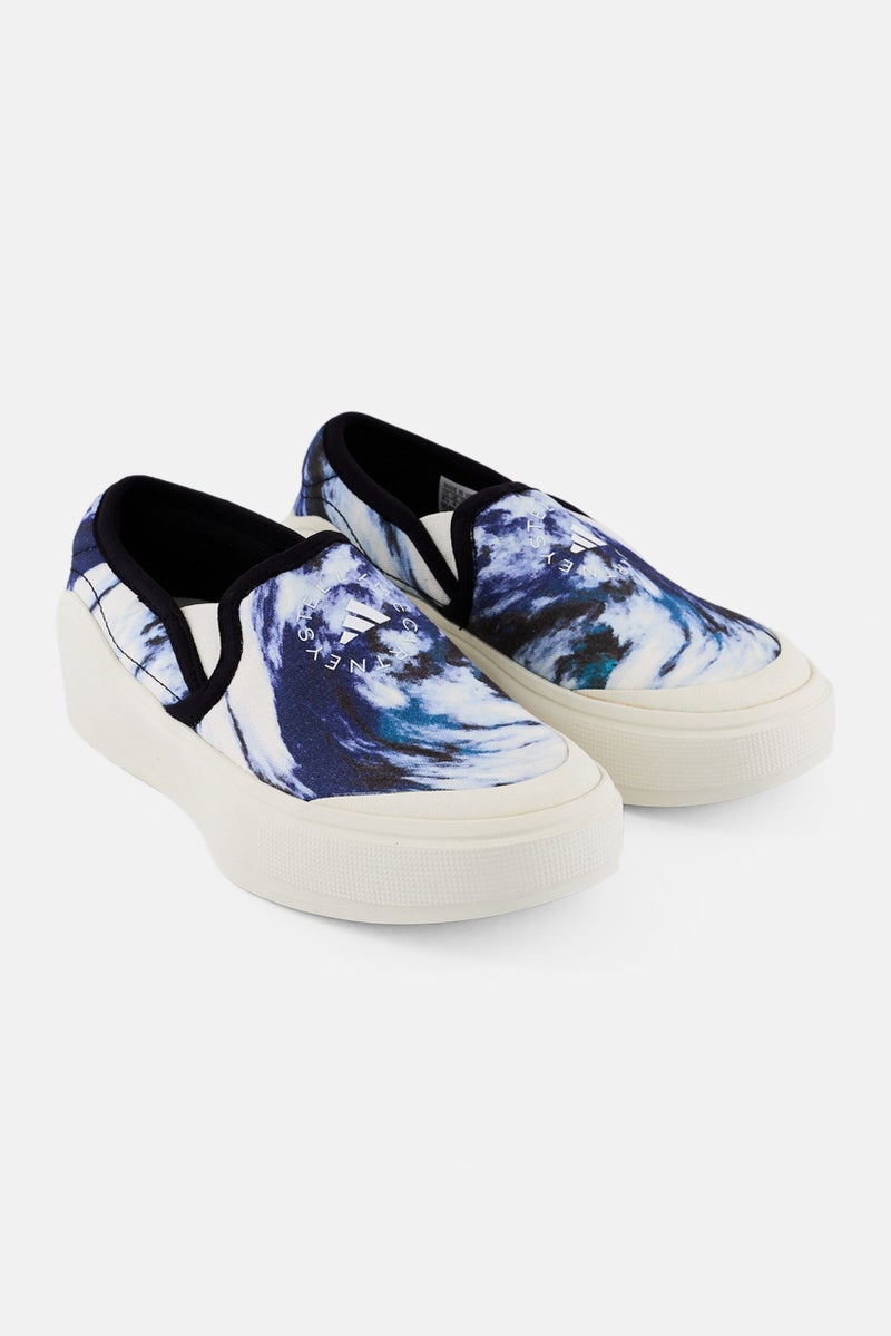 Adidas Adidas by Stella McCartney Kids Girl SMC Court Slip On Walking Shoes, Multicolor - Image 1