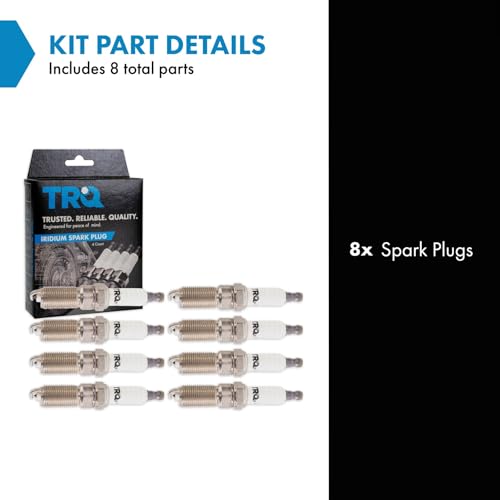 TRQ Spark Plug Set Fits 2017-2019 Cadillac 2014-2019 Chevrolet 2014-2019 GMC - Image 2