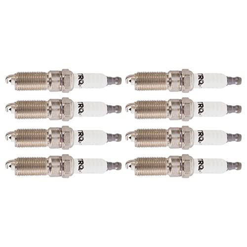 TRQ Spark Plug Set Fits 2017-2019 Cadillac 2014-2019 Chevrolet 2014-2019 GMC - Image 1