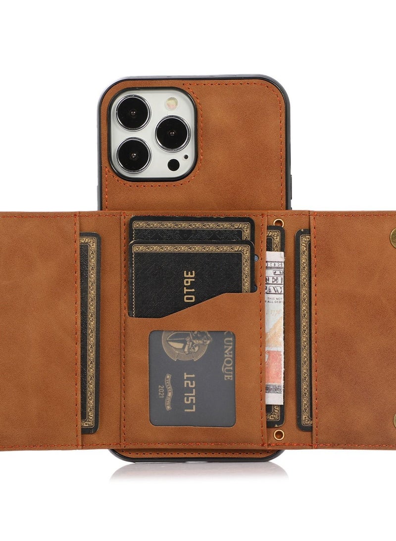 Loquat Suitable For IPhone Card Slot Wallet  Leather Case Card Slot  - Image 1