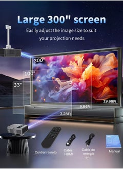 اكس نانو [تركيز بؤري تلقائي وتصحيح الانحراف] جهاز عرض 4K، جهاز عرض ذكي احترافي احترافي يعمل بنظام أندرويد 11 الأصلي 1080P مع واي فاي 6 وBT 5.2، مدمج في نتفليكس، برايم فيديو، جهاز عرض أفلام خارجي مع حامل  - Image 5