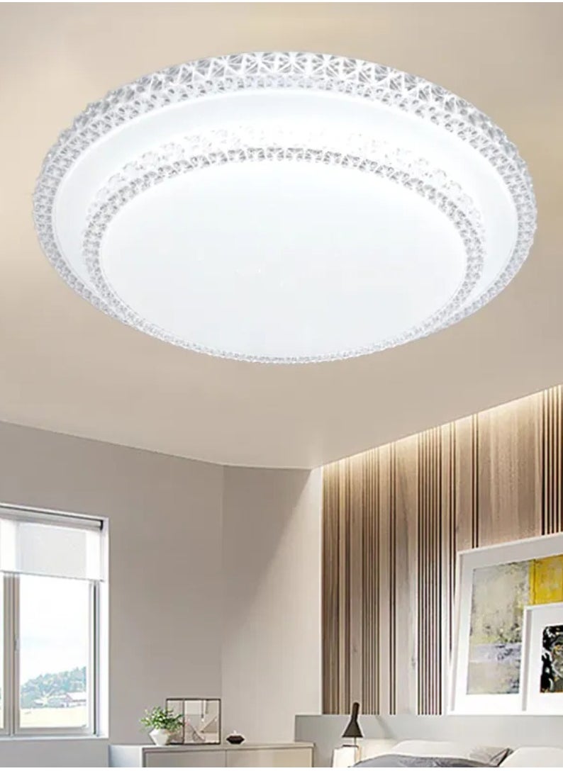 الثريات مصباح سقف LED بتصميم مبتكر بـ3 الوان  مصباح سقف LED دائري عصري لغرفة النوم وغرفة المعيشة وغرفة الطعام والمطبخ والممر  - Image 1