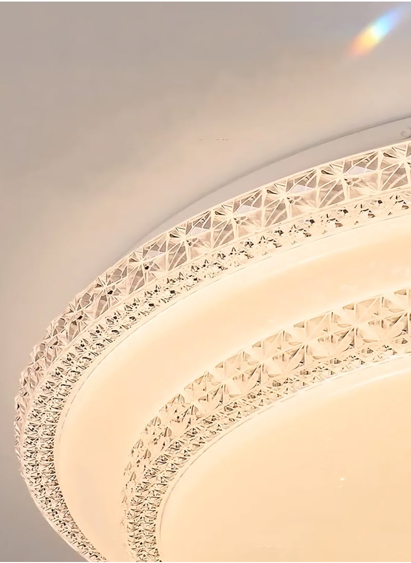 الثريات مصباح سقف LED بتصميم مبتكر بـ3 الوان  مصباح سقف LED دائري عصري لغرفة النوم وغرفة المعيشة وغرفة الطعام والمطبخ والممر  - Image 3