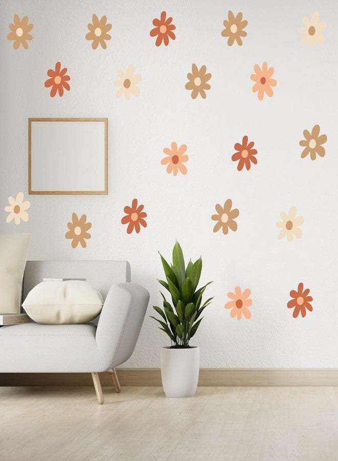CVANU 6 Sheets of Beautiful Flowers Wall Sticker Printed on Frosted Vinyl Self-Adhesive for Wall Decoration (8.3inchX11.7inch)_F163 - Image 1