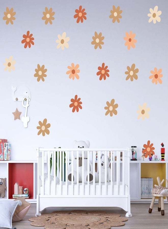 CVANU 6 Sheets of Beautiful Flowers Wall Sticker Printed on Frosted Vinyl Self-Adhesive for Wall Decoration (8.3inchX11.7inch)_F163 - Image 2