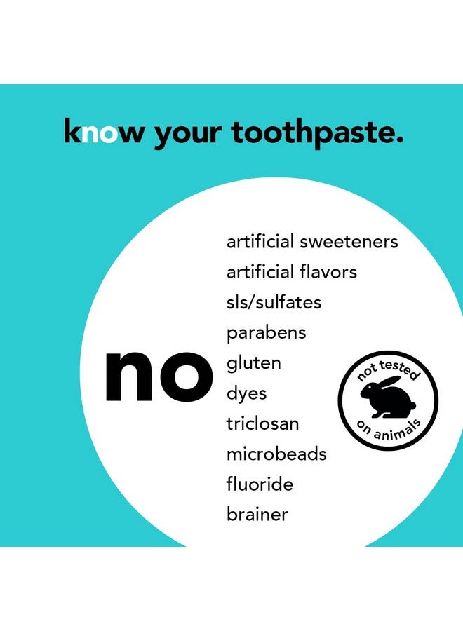 Hello Antiplaque And Whitening Fluoride Free Toothpaste Natural Peppermint Flavor Sls Free Gluten Free Peroxide Free Vegan 4.7 Ounce (Pack Of 4) - Image 5