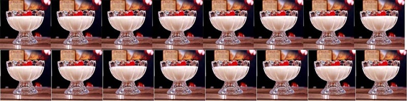 1st Time Stylish Ice Cream Bowl for Ice Cream, Dessert and Pudding, Clear, 100 Ml, 9.5 X 9.5 X 8 Cm - Image 1