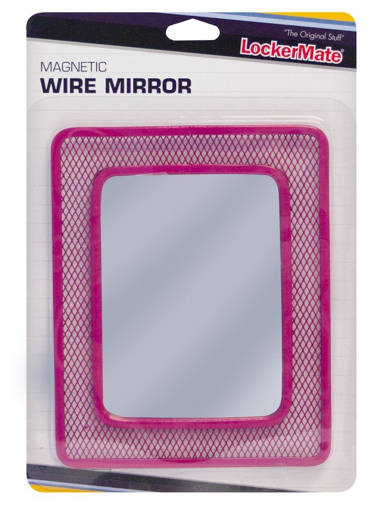 It's Academic LockerMate Wire Mirror, Assorted Colors Color May Vary (01056) - Image 1