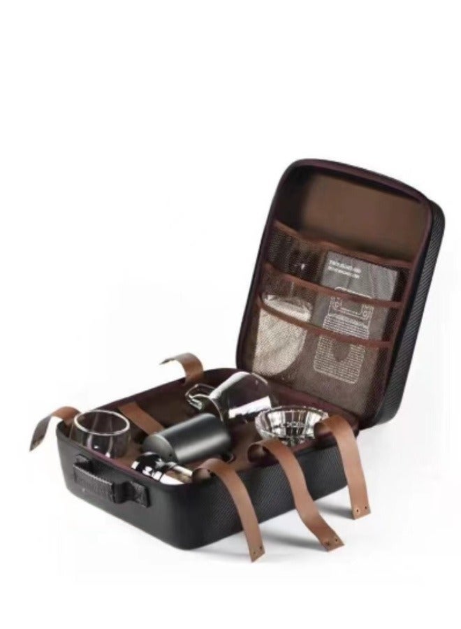 BIG MAX Portable Coffee Kit | V60 Dripper + Upgraded Grinder for Home/Camping, Hand Brewing Coffee Maker Set, Drip Coffee with Coffee Travel Bag - Image 2