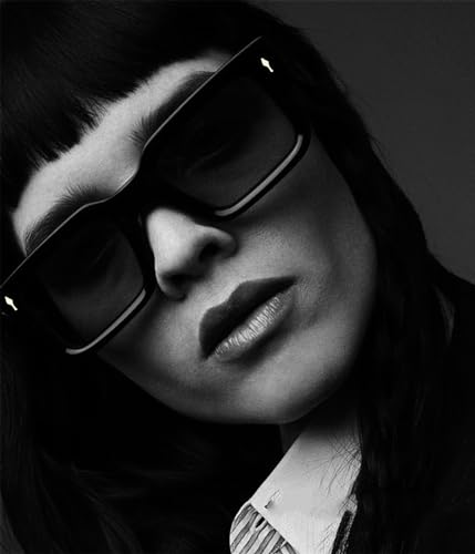 EYLRIM Thick Frame Square Sunglasses for Women Men Chunky Rectangle Sun Glasses Black Shades UV400 Protection08 BlueGradient Pink - Image 3
