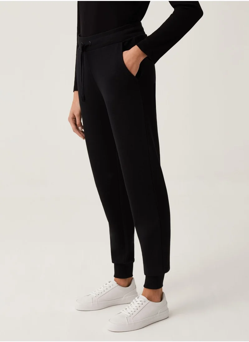 او في اس OVS Womens Sweatpants - Black