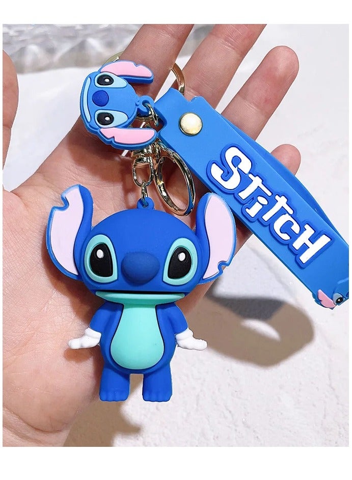 Distinctive cartoon keychain high-quality anime keychain with Lulu and Stitch cartoon design - Image 2