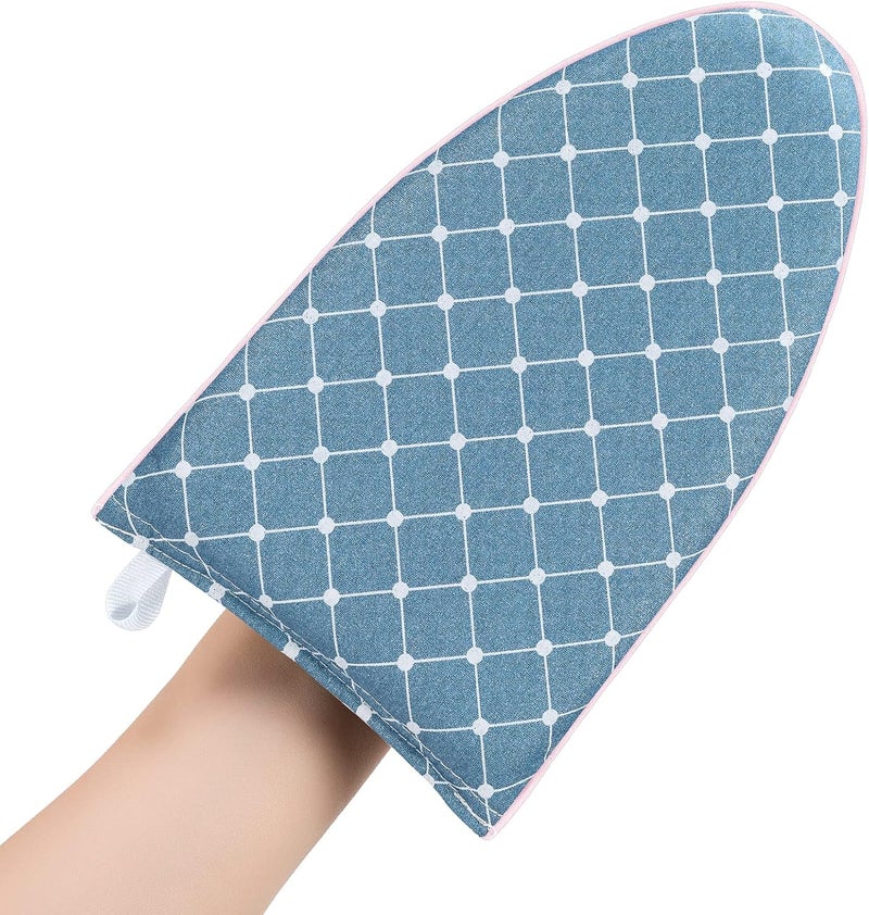 CINPIUK Garment Steamer Ironing Gloves Anti Steam Glove Heat Resistant Garment Steamer Mitt, Garment Steam Accessories for Clothes，Blue - Image 1