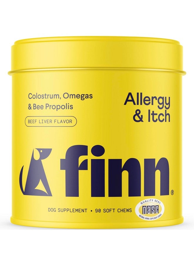 Finn Allergy & Itch for Dogs | Allergy, Itchy Skin & Immune Support w/Bee Propolis + Probiotics | 90 Soft Chews - Image 1