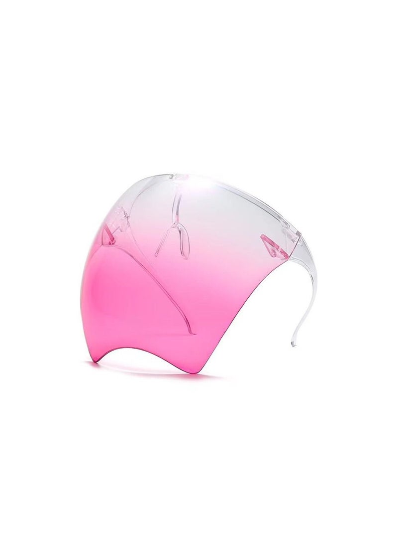 Generic 1-Piece High Quality Fashion Transparent HD Anti-Fog Sunglasses,Anti Droplet Dust-Proof Protect Full Face Covering Mask,Saliva-Proof Windproof Face Shield Sunglasses  - Image 1