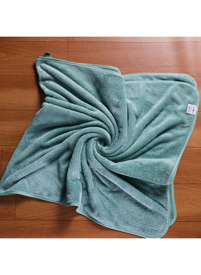 Fezora® Microfiber 500 GSM Bath Towels | (70x140) Extra Soft Plush & Quick Dry High Absorbency with Large Size Towels for Bathing (Pack of 1, Ferozi) - Image 3