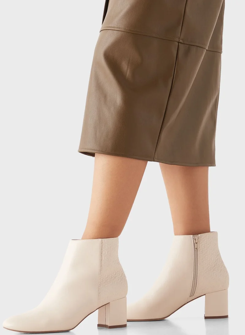 Celeste Mid Heel Ankle Boots